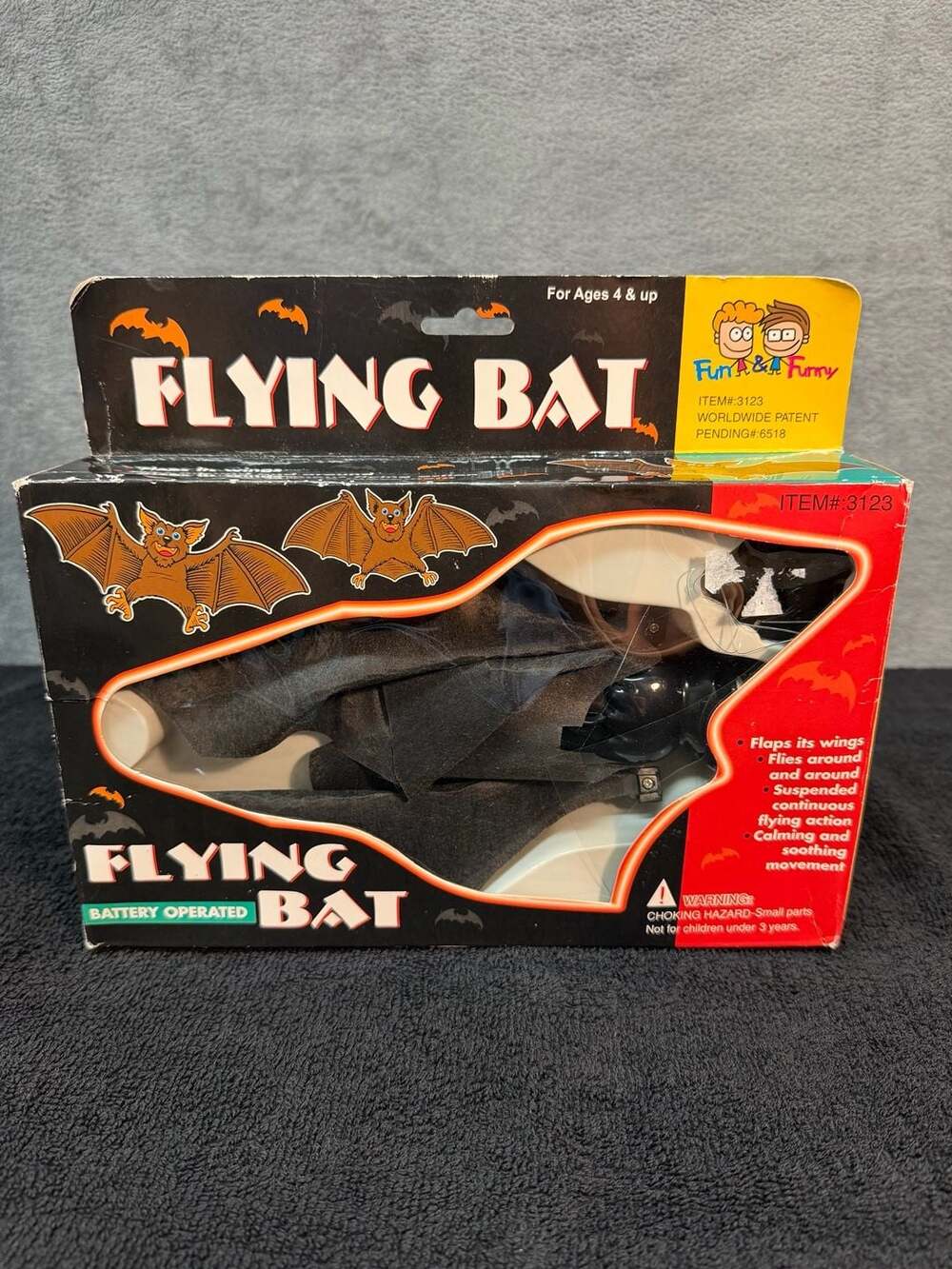 Fun And Funny Flying Bat Battery Operated Hanging Halloween Toy